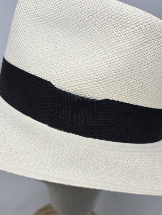 NEW Genuine Ecuadorian Paja Toquilla Straw Panama Hat Cream Size 60 main image 9